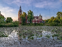 Mużaków, Zamek, Jezioro, Niemcy, Zamek w Mużakowie, Schloss Muskau, Saksonia