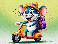 Dla dzieci, Skuter, Mysz