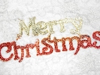 Napis, Boże Narodzenie, Merry Christmas