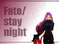 napisy, Fate Stay Night, kobieta