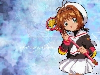 napisy, różdżka, Cardcaptor Sakura, postać, kij