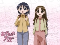 napisy, Azumanga Daioh, postacie, plecaki