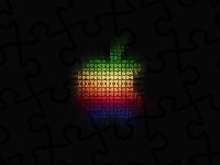 Logo, Neonowe, Apple