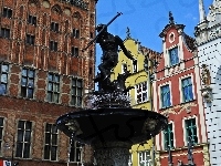 Neptun, Gdańsk, Pomnik, Fontanna