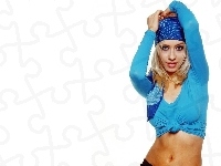 niebieska, Christina Aguilera, bluzka