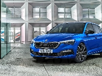 Przód, Skoda Scala, Niebieska