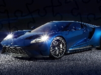 2017, Ford GT, Niebieski