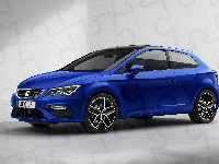 2017, Seat Leon, Niebieski