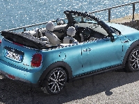 Cabrio, Mini Cooper, Niebieski