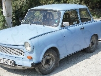 Niebieski, Bulgaria, Balchik cars, Trabant