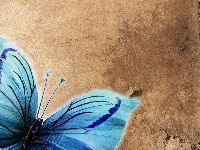 Niebieski, Motyl