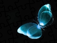 Niebieski, Motyl