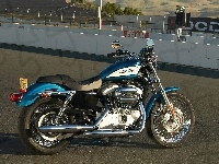 Strona, Niebieski, Prawa, Harley Davidson Sportster XL1200R