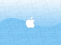 Niebieskie, Białe, Apple, Tło