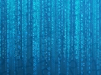 Cyfry, Niebieskie, Matrix