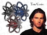 niebieskie oczy, Tom Cruise, długie włosy