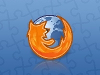 Niebieskie, Logo, Firefox, Tło
