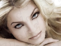 Oczy, Grafika, Piosenkarka, Twarz, Niebieskie, Yvonne Catterfeld