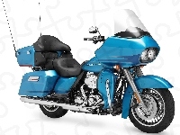 Malowanie, Niebieskie, Harley Davidson Road Glide Ultra