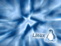 Niebieskie, Tło, Linux, Pingwin, Świetliste