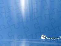 Świetliste, Windows 7, Niebieskie, Tło