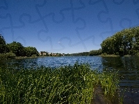 Niebo, Jezioro, Trzciny, Olsztyn