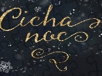 Świąteczne, Napis, Śnieg, Grafika