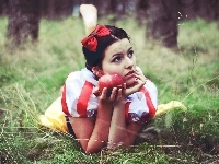 Snow White and the Seven Dwarfs, Jabłko, Cosplay, Śnieżka, Królewna Śnieżka i siedmiu krasnoludków, Dziewczyna