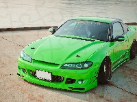 1999, Nissan Silvia S15, Zielony