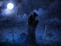 Cmentarz, Noc, Śmierć