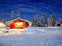 Noc, Zima, Domy, Finlandia