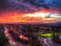 Noc, HDR, Los Angeles, USA, Droga