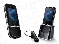 Baza, Nokia 8800 Sirocco Edition, Czarny, Bluetooth
