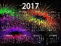 Nowy Rok 2017, Kalendarz