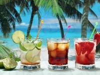 Ocean, Owocowe, Drinki, Tropik