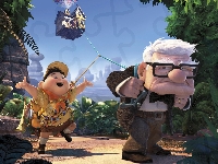 Dziadek Carl Fredricksen, Film, Skaut Russell, Up, Odlot