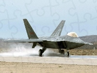 Odrzutowiec, Lądujący, Lockheed F-22 Raptor