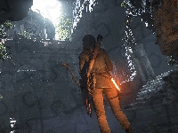 Gra, Łuk, Lara Croft, Strzały, Rise of the Tomb Raider, Kołczan