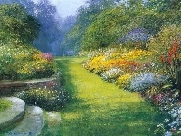 Park, Ogród, Obraz