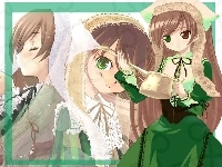 oknewka, Rozen Maiden, ludzie, suknie