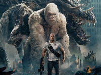 Aktor, Rampage, Film, Goryl, Dwayne Johnson, Davis Okoye