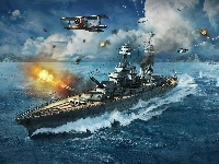 Okręty, Gra, World of Warships, Samoloty