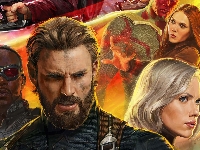 Chris Evans, Film, Anthony Mackie, Elizabeth Olsen, Avengers Infinity War, Avengers Wojna bez granic, Scarlett Johansson