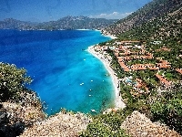 Oludeniz, Morze, Turcja, Miasto, Plaża