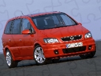 Czerwony, Opel Zafira