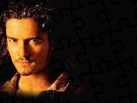 Orlando Bloom, ciemne oczy