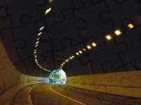 Oświetlony, Tunel