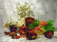 Ozdobne, Kwiaty, Wazon, Naczynia