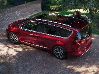 Samochód, Chrysler, Czerwony, Pacifica