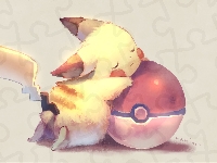Pokeball, Pokemon, Pikachu, Paintography